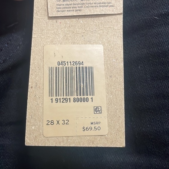 Levi's 511 Slim pant 28x32 NEW Stretch Black Denim Jeans casual - Picture 4 of 8
